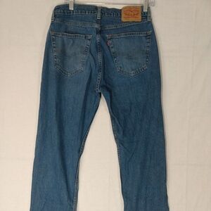 Levi's 505 32X32 Mens Denim Blue Jeans Regular Fit Straight Leg Stretch Red Tab